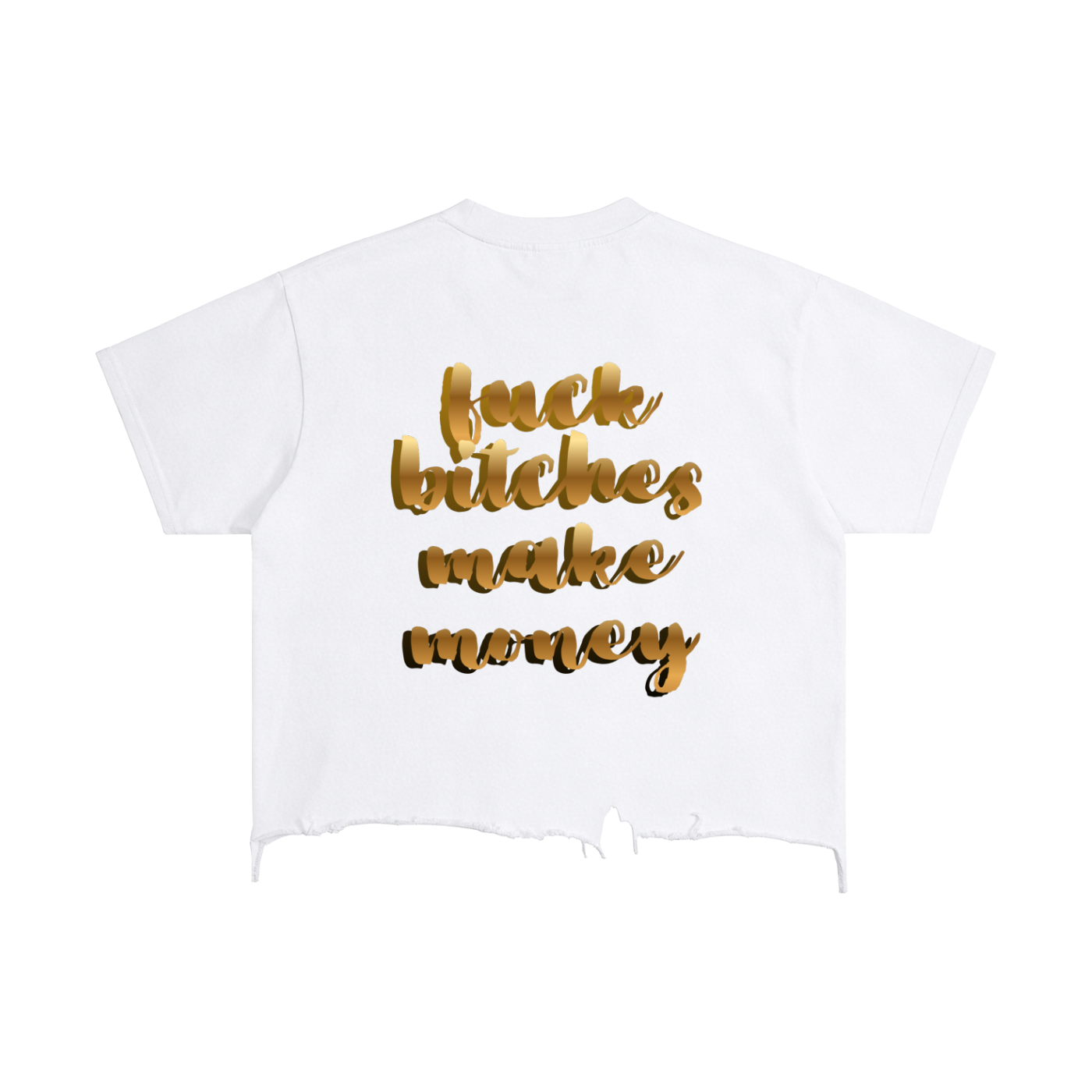 Vintage Wash Boxy Distressed Hem T-Shirt